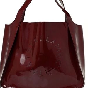 Stella McCartney Deep Burgundy Patent Tote